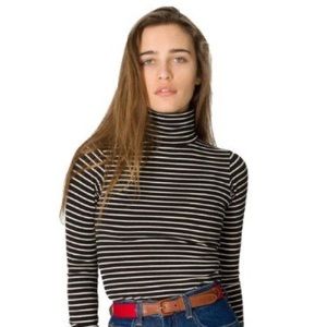 American Apparel Striped Turtleneck (Size L)